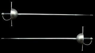 Sparring Cup-Hilt Rapier Pair by LK Chen