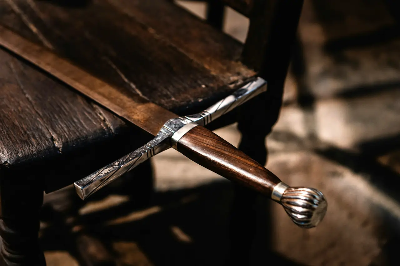 Detail of traditional sword craftsmanship